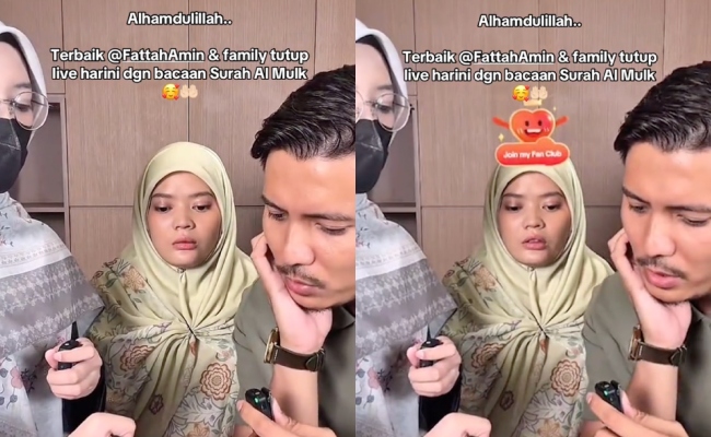 [VIDEO] Netizen Puji Fattah Tutup ‘Live’ Dengan Al Mulk