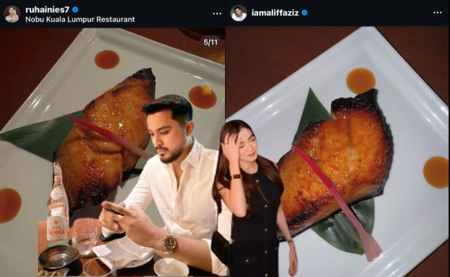 Aliff Aziz & Ruhainies Didakwa Makan Bersama Di Restoran Mewah?