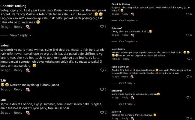 Wanita ‘Back Up’ Aina Abdul Pakai Jaket Ketika Musim Panas – ‘Angin Pun Sejuk’