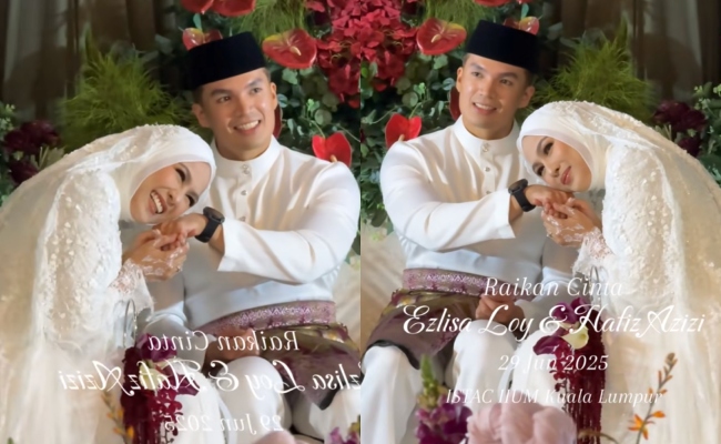 Dengan Sekali Lafaz, Ezlisa Loy Sah Bergelar Isteri Hafiz