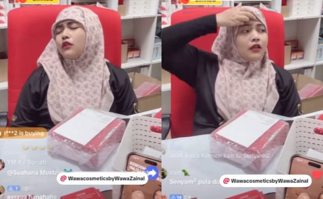 [VIDEO] Tertidur Waktu ‘Live’, Staf Wawa Zainal Mengigau Bikin Terhibur