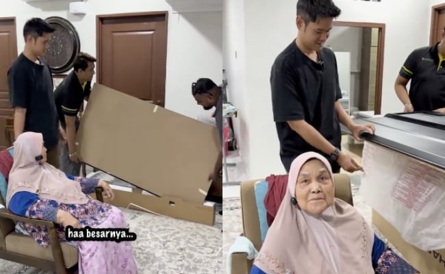 [VIDEO] Nubhan Hadiahkan TV Baru Untuk Mak Jenny, Netizen Tersentuh