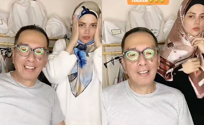 Netizen Geli Hati, Tok Ram Masuk ‘Live’ Alyah Jual Tudung
