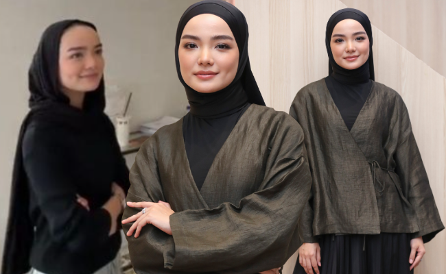 Qasrina Karim Akui Khilaf Pakai Tudung Nampak Leher & Rambut