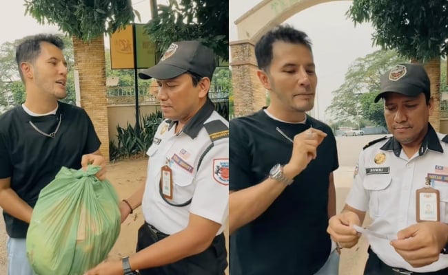 Aliff Syukri Kongsi Rezeki Dengan Pengawal Keselamatan – ‘Bila Tengok Dia, Saya Teringat Arwah Abah’