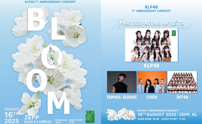 KLP48 Gegar Zepp KL Ogos Ini, Sambut Ulang Tahun Pertama Dengan Konsert ‘BLOOM’