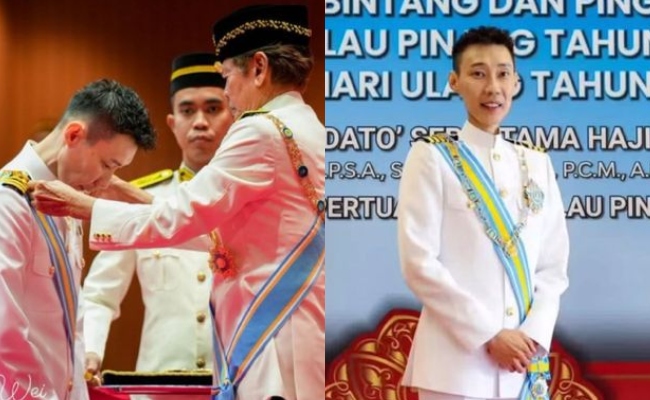 Lee Chong Wei Terima Darjah Gemilang Pangkuan Negeri, Kini Bawa Gelaran Datuk Seri