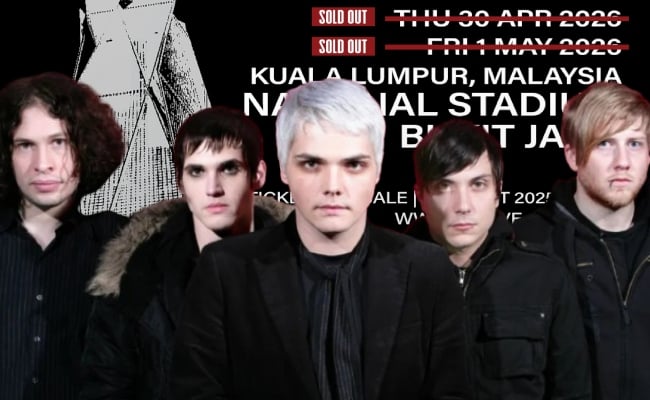 Konsert My Chemical Romance Cetus Sejarah, 120,000 Tiket ‘Sold Out’ Hanya Dalam Beberapa Jam
