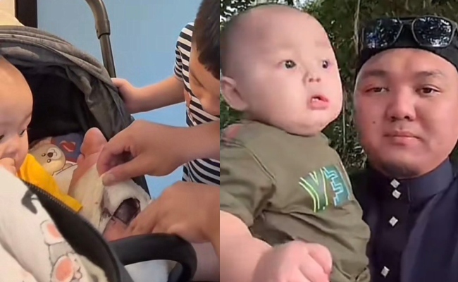 [VIDEO] Netizen Tegur Abi Gibran Letak Kaki Cedera Atas ‘Stroller’ Anak – ‘Boleh Kena Jangkitan Bakteria’