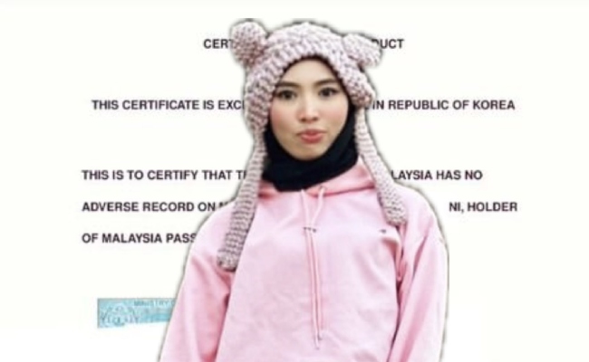 Kim Seri Tayang Sijil Tiada Rekod Jenayah, Jawab Dakwaan Tak Boleh Dapat Status Penduduk Tetap Korea 