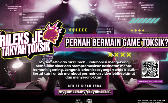 MyGameOn & SAYS Tech Kolaborasi Lancar Kempen ‘Rileks Je, Takyah Toksik’, Kekang Buli Siber & Tangani Isu Kesihatan Mental
