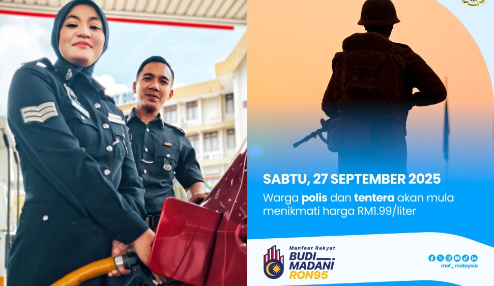 BUDI95: Anggota PDRM Luah Kesyukuran, Rakyat Sama-sama Nikmati Harga RM1.99 Seliter