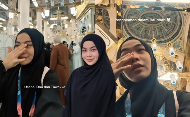 [VIDEO] Wani Kayrie Sebak Dapat Solat Sebelah Mimbar Nabi, Rezeki Jumpa Pengawal Baik Dalam Raudhah
