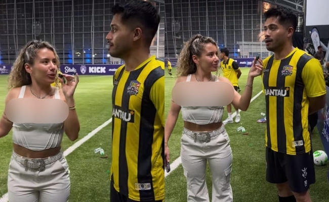 [VIDEO] Yusuf Bahrin Ditemu Bual Wanita ‘Mat Salleh’, Netizen Puji Pandai Jaga Mata – ‘Bagus Jaga Pandangan’