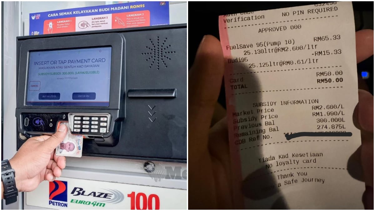 Tak Susah Pun, Ini Cara Pengiraan Resit BUDI95
