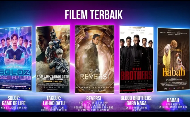 Dana RM 1 Juta Menanti Pemenang Filem Terbaik FFM34, Ini Senarai Penuh Top 5 Setiap Kategori