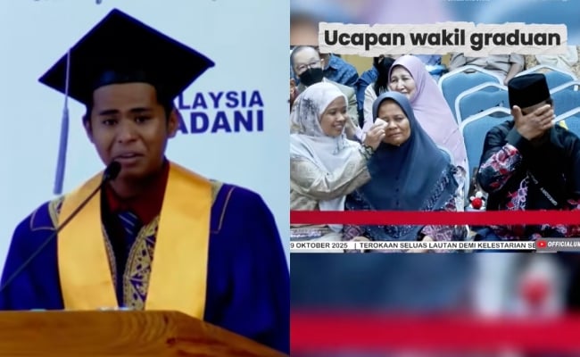 [VIDEO] ‘Mereka Tidak Jadikan Kesusahan Sebagai Alasan’ – Ucapan Graduan UMT Untuk Ibu Bapa Di Majlis Konvokesyen Undang Sebak
