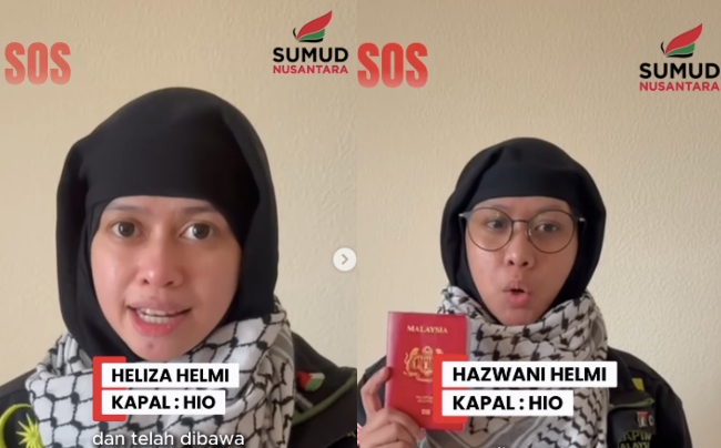 [VIDEO] Selepas Zizi Kirana, Kini Heliza Helmi & Hazwani Helmi Pula Ditahan Isr**l