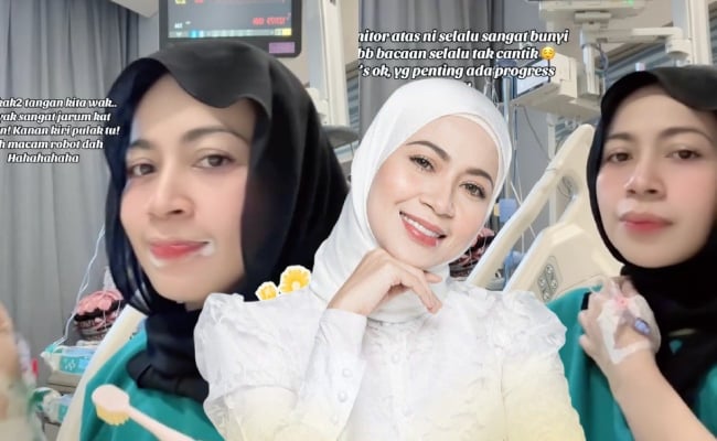 [VIDEO] ‘Syukur Alhamdulillah Ya Allah, Saya Dah Keluar Dari Wad’ – Syura Badron