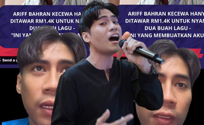‘Ariff Bahran Okay Lagi RM1,400 Dua Buah Lagu, Saya Pernah RM500 Untuk Tiga Buah Lagu’ – Hasif Upin