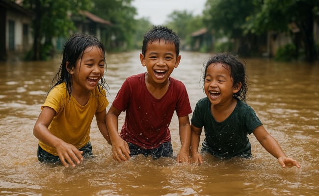 [VIDEO] Anak ‘Enjoy’ Main Air Banjir, Doktor Dedah Bahaya Tersembunyi – ‘Seronok Sekejap Tapi Malang Tak Berbau’