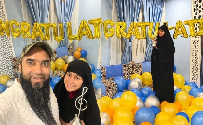 ‘Ini Bukan Sekadar Anugerah Tapi Amanah’ – Suami Bangga Dengan Kejayaan Heliza Helmi