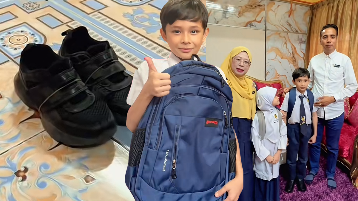 Kisah Pelajar Ikat Kasut Sekolah Guna Getah Curi Perhatian, Ketampanan Wajah Raih Fokus Netizen