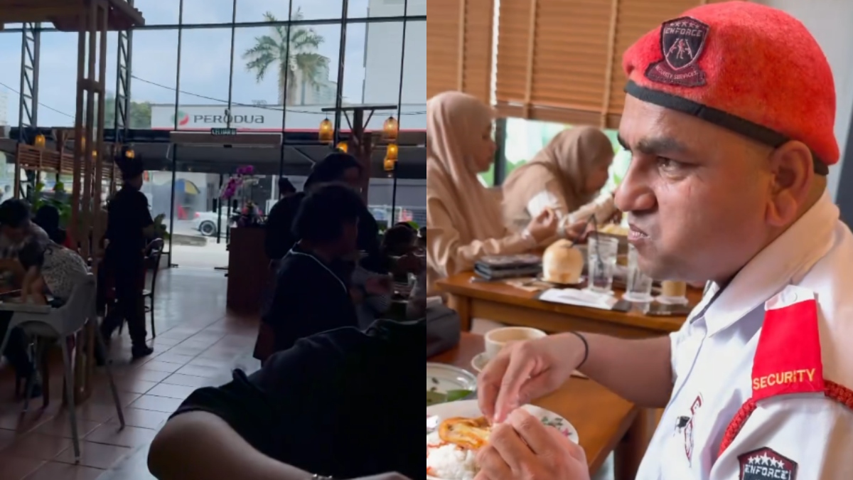 [VIDEO] Lelaki Berhati Mulia Belanja Pengawal Keselamatan Makan di Rembayung, Netizen Tersentuh