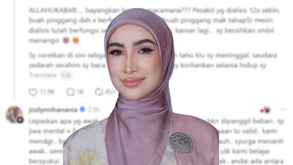 Ozlynn Tersentuh Baca Luahan Anak Jaga Ibu Uzur – ‘Awak Kuat Hadapinya Tanpa Lari, Syurga Menanti’