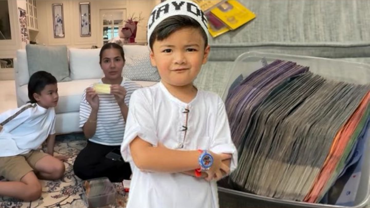[VIDEO] Jebat Jayden Kaut Duit Raya Cecah RM18K, Siap Dapat Gold Bar!