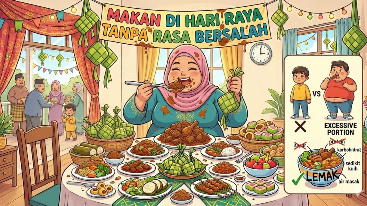 Makan Di Hari Raya Tanpa Rasa Bersalah? Ini Cara Kawal Kalori & BMI