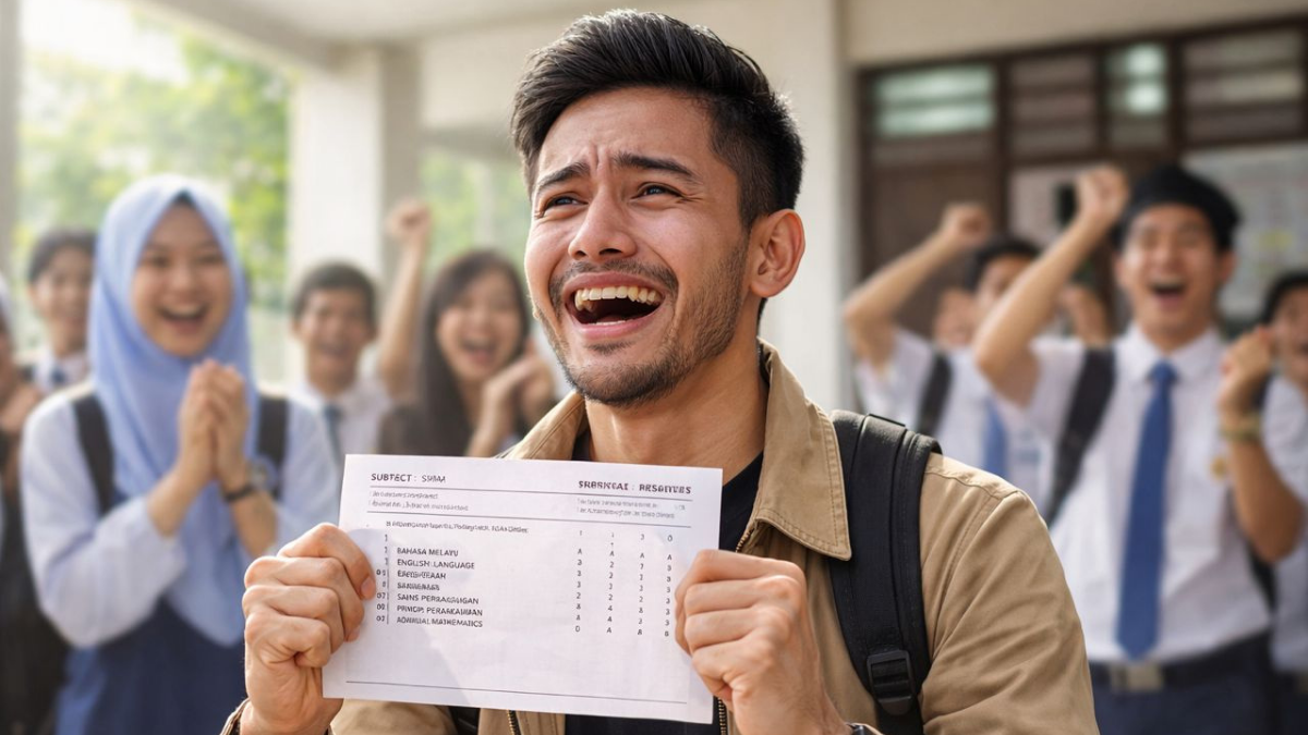 Ambil SPM Persendirian Pada Usia 26 Tahun, Individu Sebak Peroleh ‘Straight A’