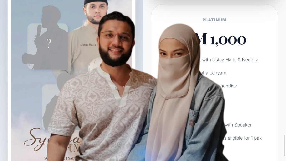 Harga Tiket Majlis Ilmu PU Riz & Neelofa Jadi Bualan Lagi, Netizen Pertahan Anggap Berbaloi – ‘Ini Pengisian Rohani’