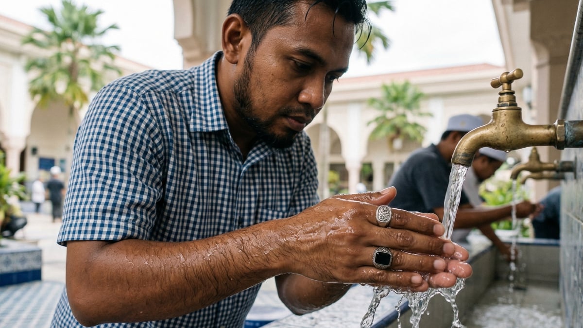 Apakah Hukum Mengambil Wuduk Dengan Memakai Cincin? Ini Penjelasan Jabatan Mufti 