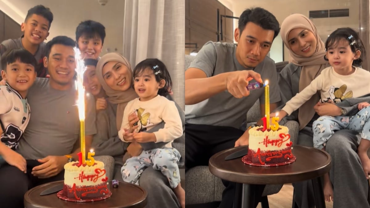 [VIDEO] Fazren Rafi Sambut 15 Tahun Perkahwinan, Netizen Puji – ‘Anak 5 Tapi Maintain Awet Muda’