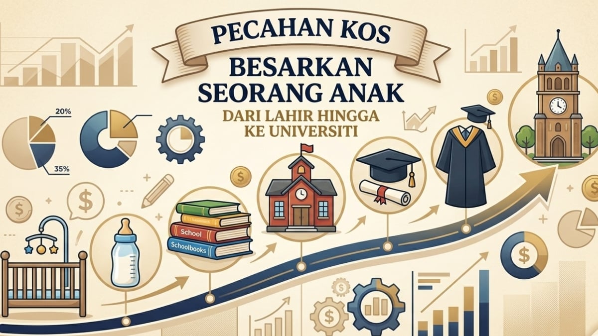 Boleh Cecah RM1.1 Juta? Ini Pecahan Kos Besarkan Seorang Anak Dari Lahir Hingga Ke Universiti