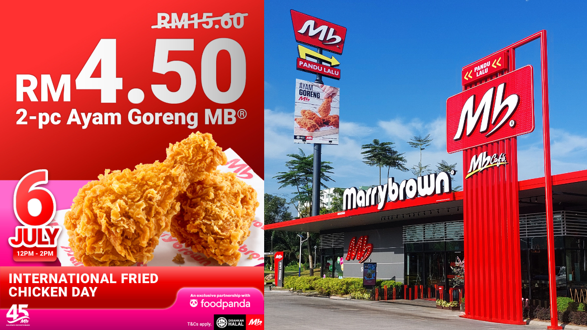 2 Jam Je! Nikmati 2 Ketul Ayam Goreng MB pada Harga RM4.50 di foodpanda 6 Julai Ini