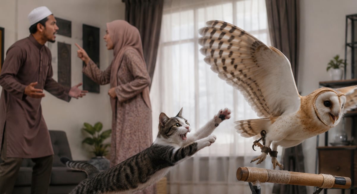 ‘Suami Lafaz Cerai Kerana Kucing Isteri Kejar Burung Hantu Yang Dibela’ – Peguam