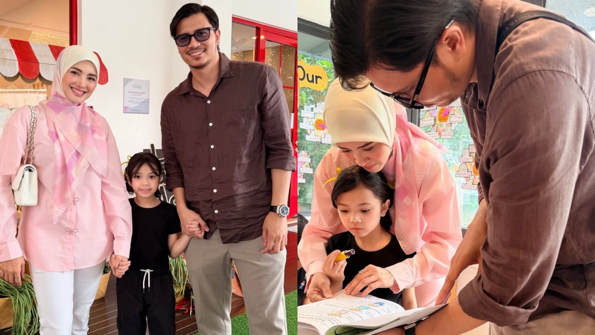 Momen Fattah Amin & Fazura Bersama Fatima Di Sekolah Raih Perhatian Netizen