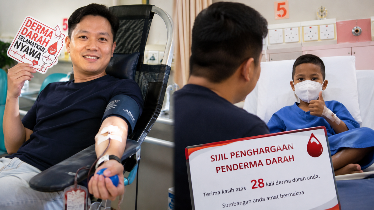 28 Kali Derma Darah, Pengorbanan Lelaki Cina Bantu Kanak-Kanak Hidap Talasemia Raih Perhatian