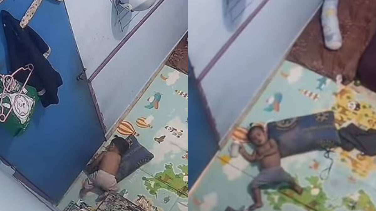 [VIDEO] Anak 1 Tahun 6 Bulan Ditinggalkan Sendiri, Ayah Pantau Guna CCTV Ketika Bekerja