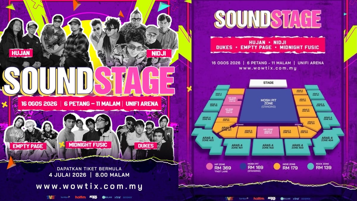 SOUNDSTAGE Bakal Satukan Band Malaysia & Indonesia, Nidji & Hujan Sebagai Teraju Utama