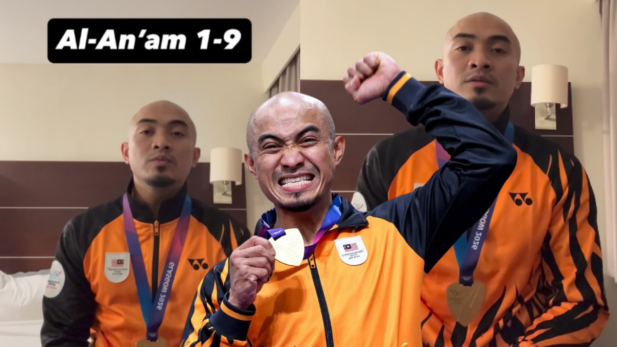 Azizulhasni Awang Raikan Emas Komanwel Glasgow Dengan Bacaan Al-Quran, Netizen Rasa Sebak
