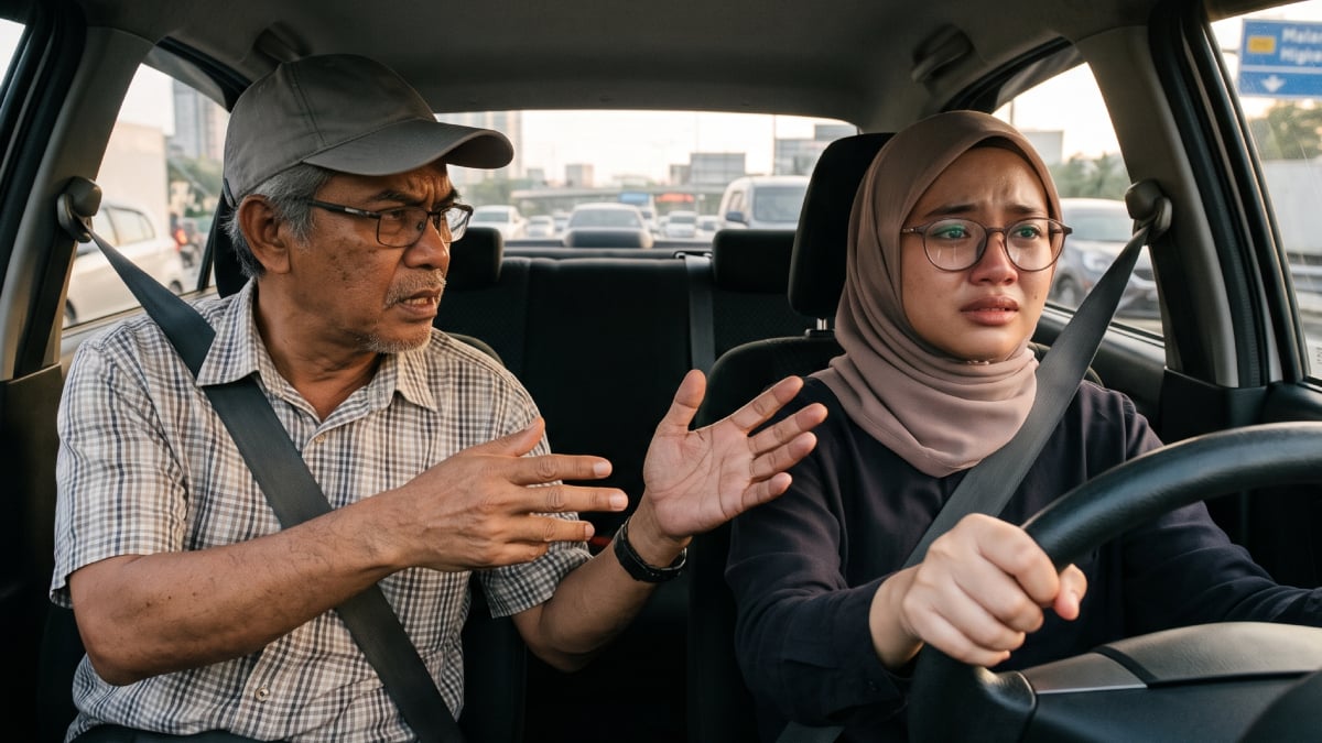 Anak Kecewa Bapa Panas Baran – ‘Tak Reti Reverse Parking, Ayah Hent*k Kepala Saya Dekat Stereng’