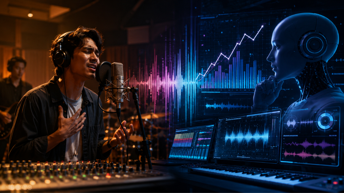 AI Boleh Buat Lagu Hit, Tapi Wajarkah Ia Bertanding Dengan Penyanyi & Komposer Berbakat Dalam Carta Muzik?