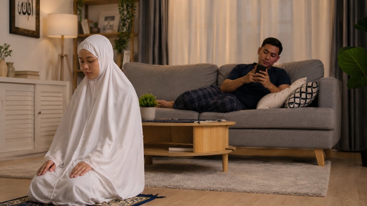 Isteri Buntu Pujuk Suami Solat – ‘Dah Cerita Azab Akhirat Masih Dia Tak Cari Allah’