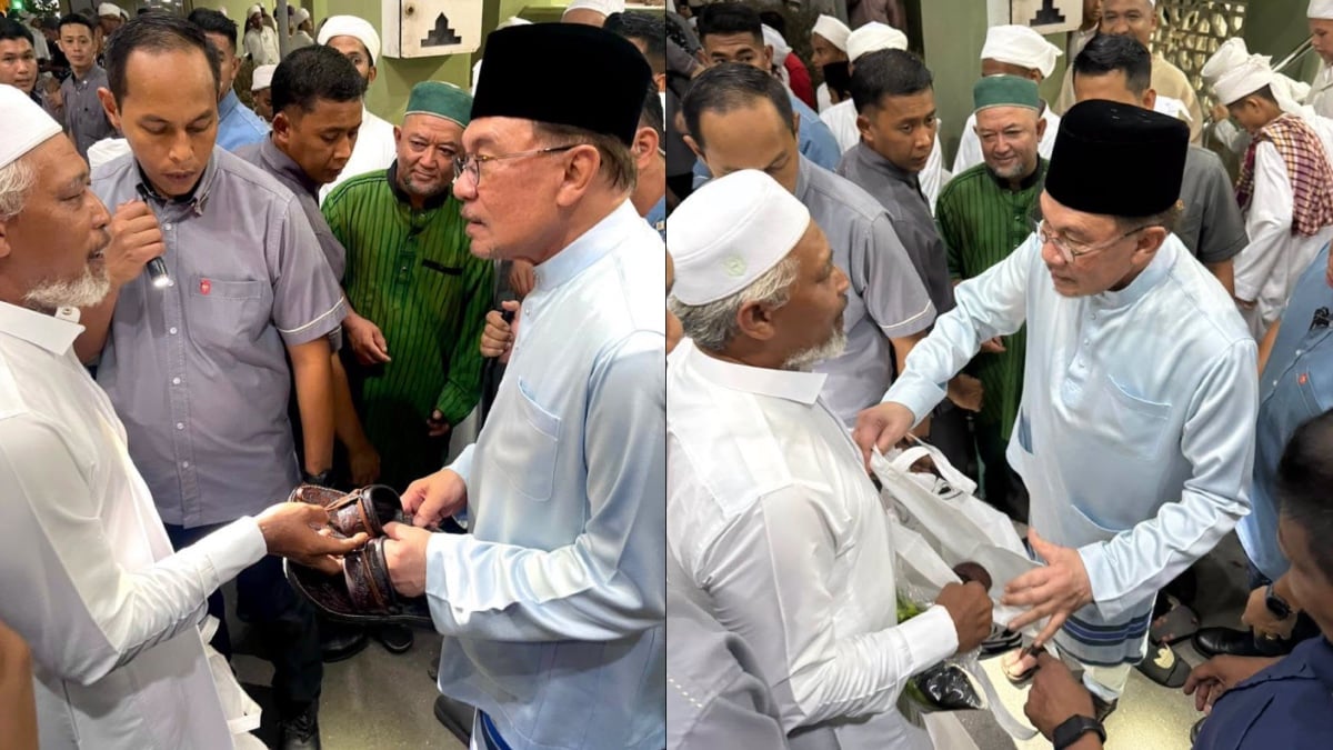 Pak Cik Hairi Hadiahkan Capal Buatan Tangan, Tak Sangka PM Anwar Balas Dengan Capal Peribadi