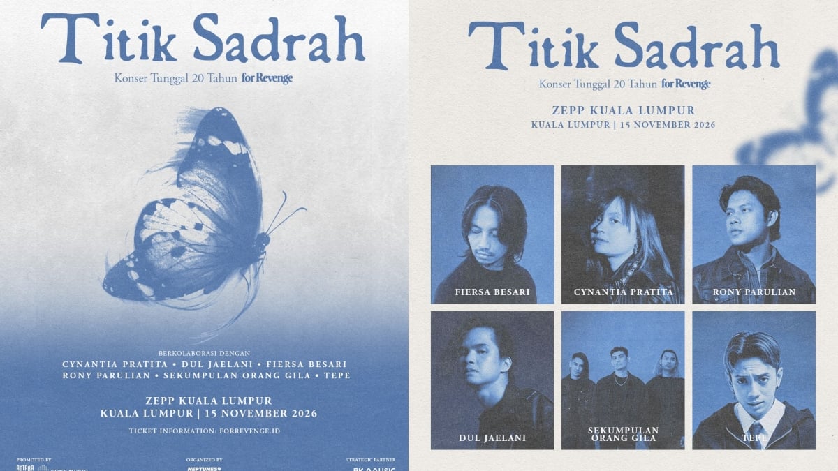For Revenge Bakal Gegarkan Kuala Lumpur, Raikan 20 Tahun Perjalanan Seni Menerusi Konsert Titik Sadrah